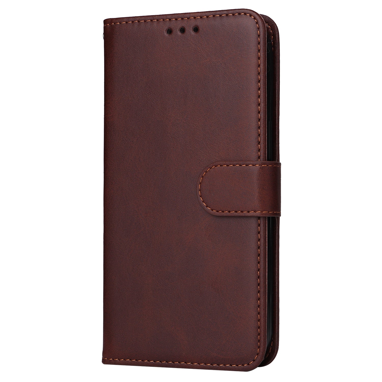 Uniqkart for iPhone 15 Pro Max Shockproof Calf Texture Flip Shell PU Leather Wallet Phone Case Stand Cover - Brown Uniqkart for iPhone 15 Pro Max Shockproof Calf Texture Flip Shell PU Leather Wallet Phone Case Stand Cover - Brown